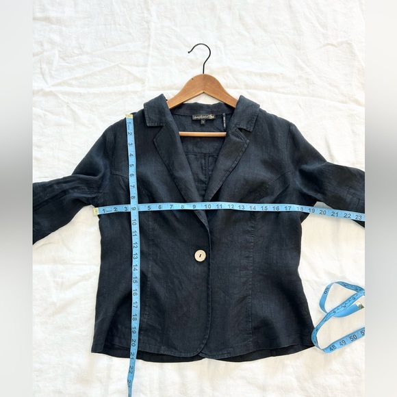 Jane & John Black 100% Linen Jacket, size Small - Picture 5 of 10